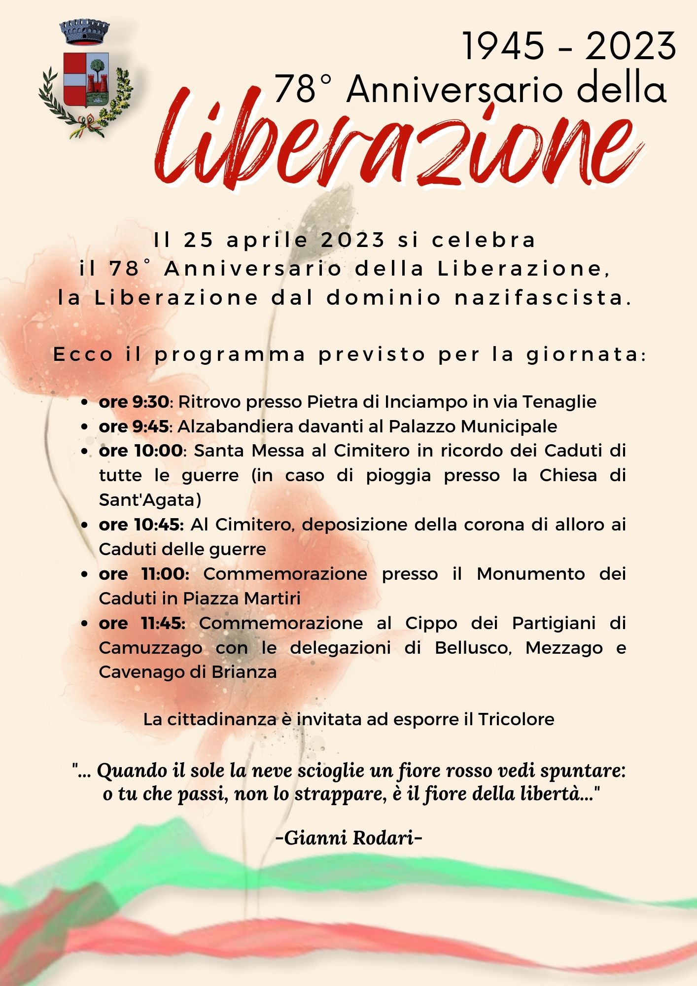 25 Aprile 2023: Festa della Liberazione