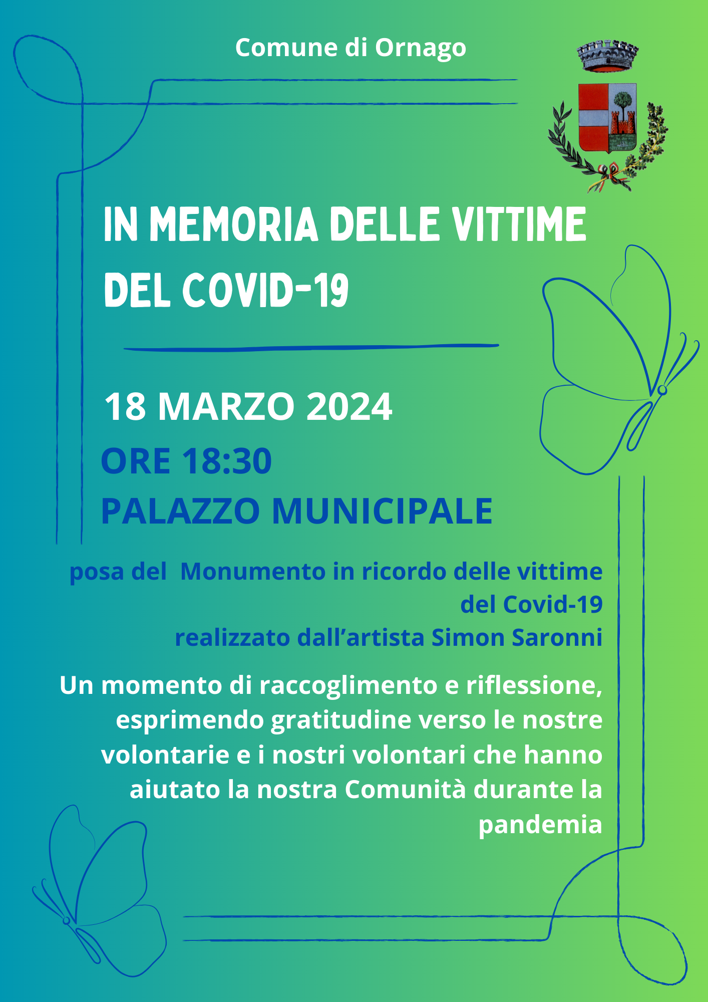 Cerimonia e posa Monumento Vittime Covid-19