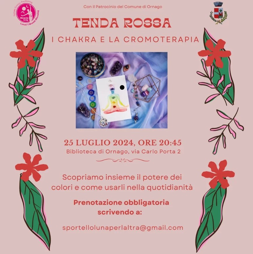 Tenda Rossa - I Chakra e la Cromoterapia