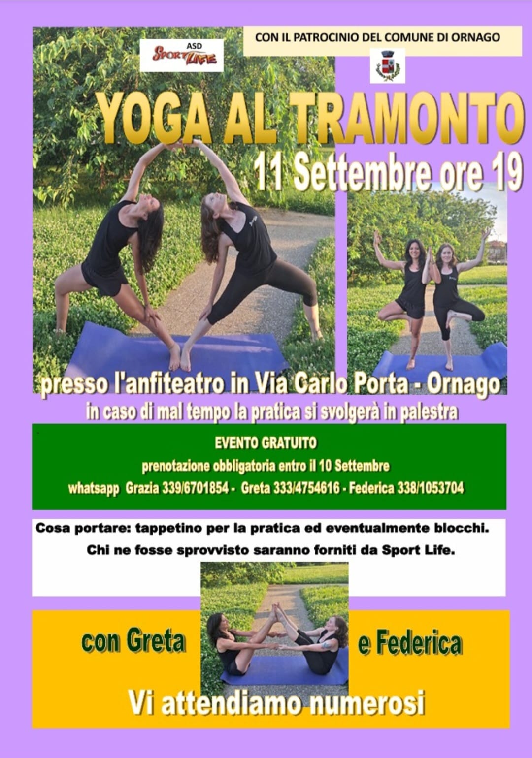 Yoga al Tramonto