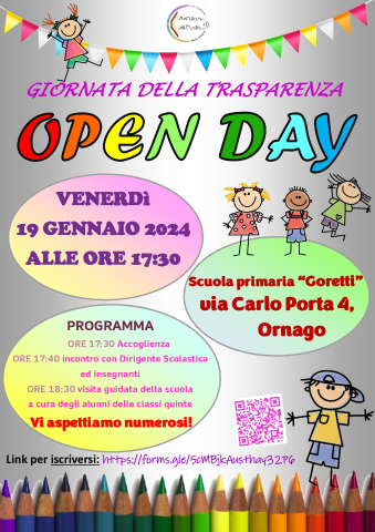 Openday Scuola Primaria "Goretti" di Ornago