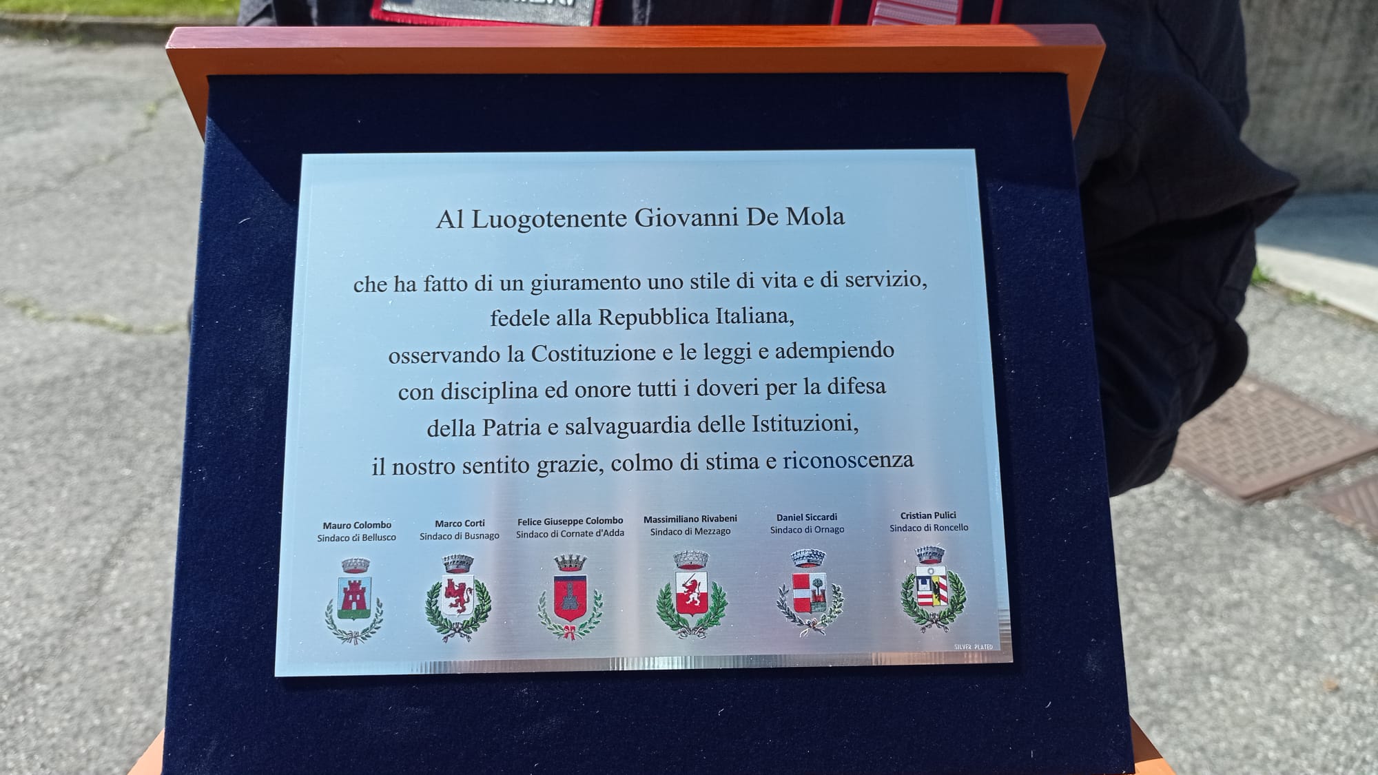 Saluto al Luogotenente De Mola